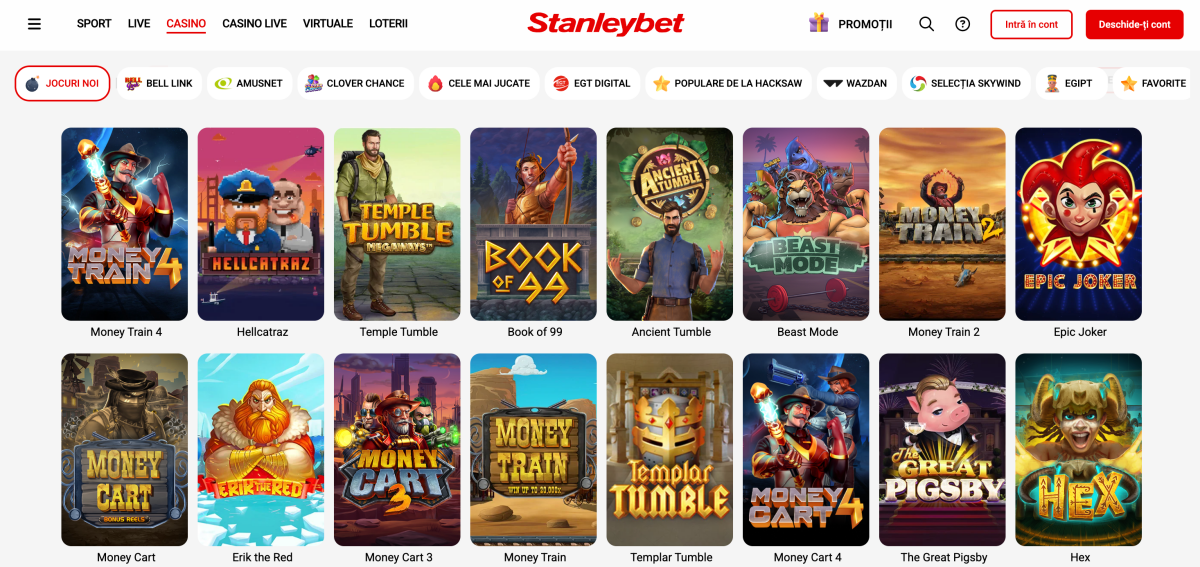 stanleybet jocuri